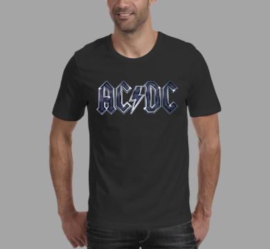 Тениска с щампа AC/DC