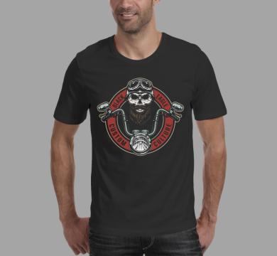 Тениска с щампа Black eagle, custom culture