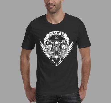 Тениска с щампа Motocycle